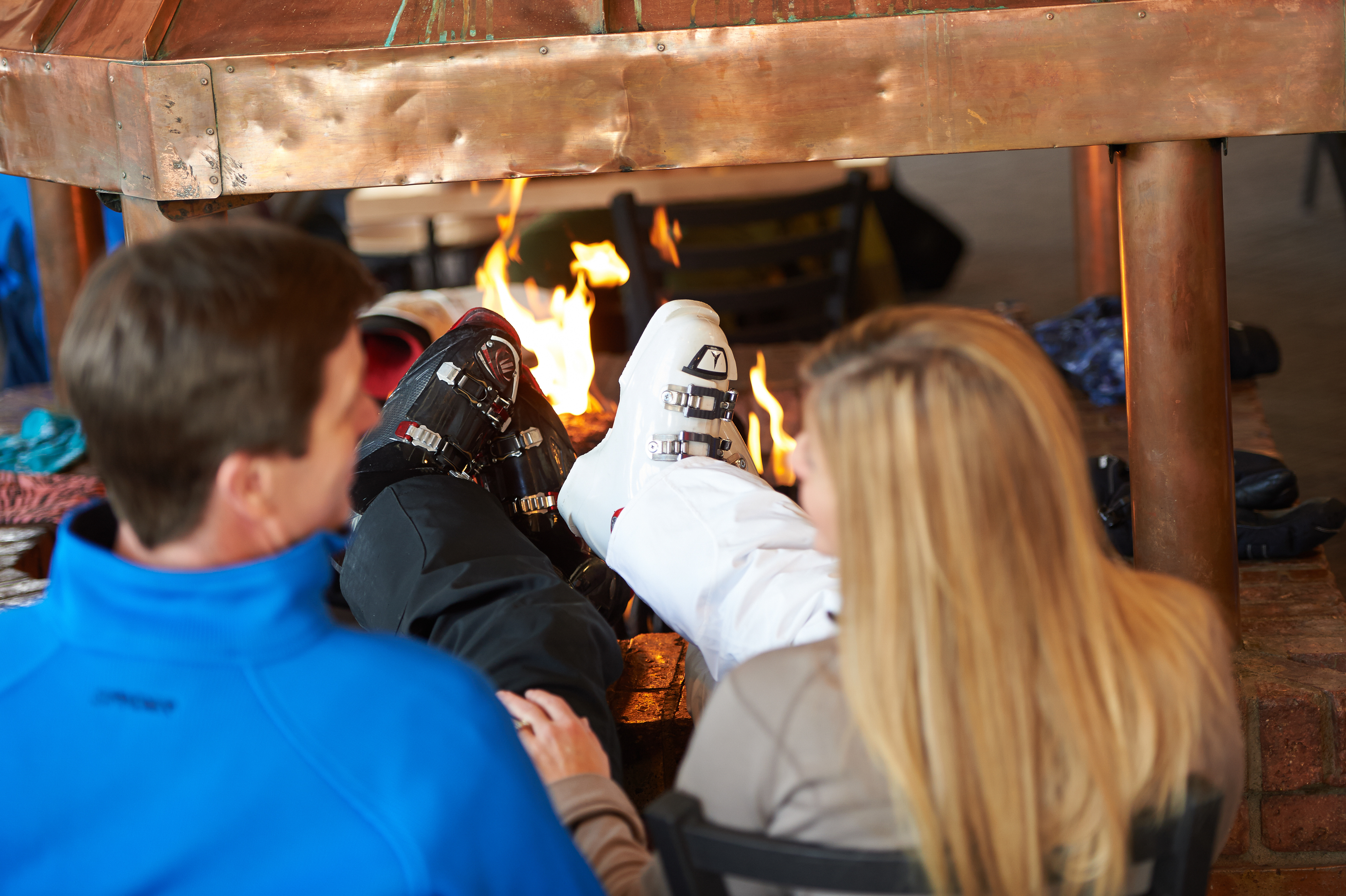 Family Dining At The Crest In Afton Alps, MN.