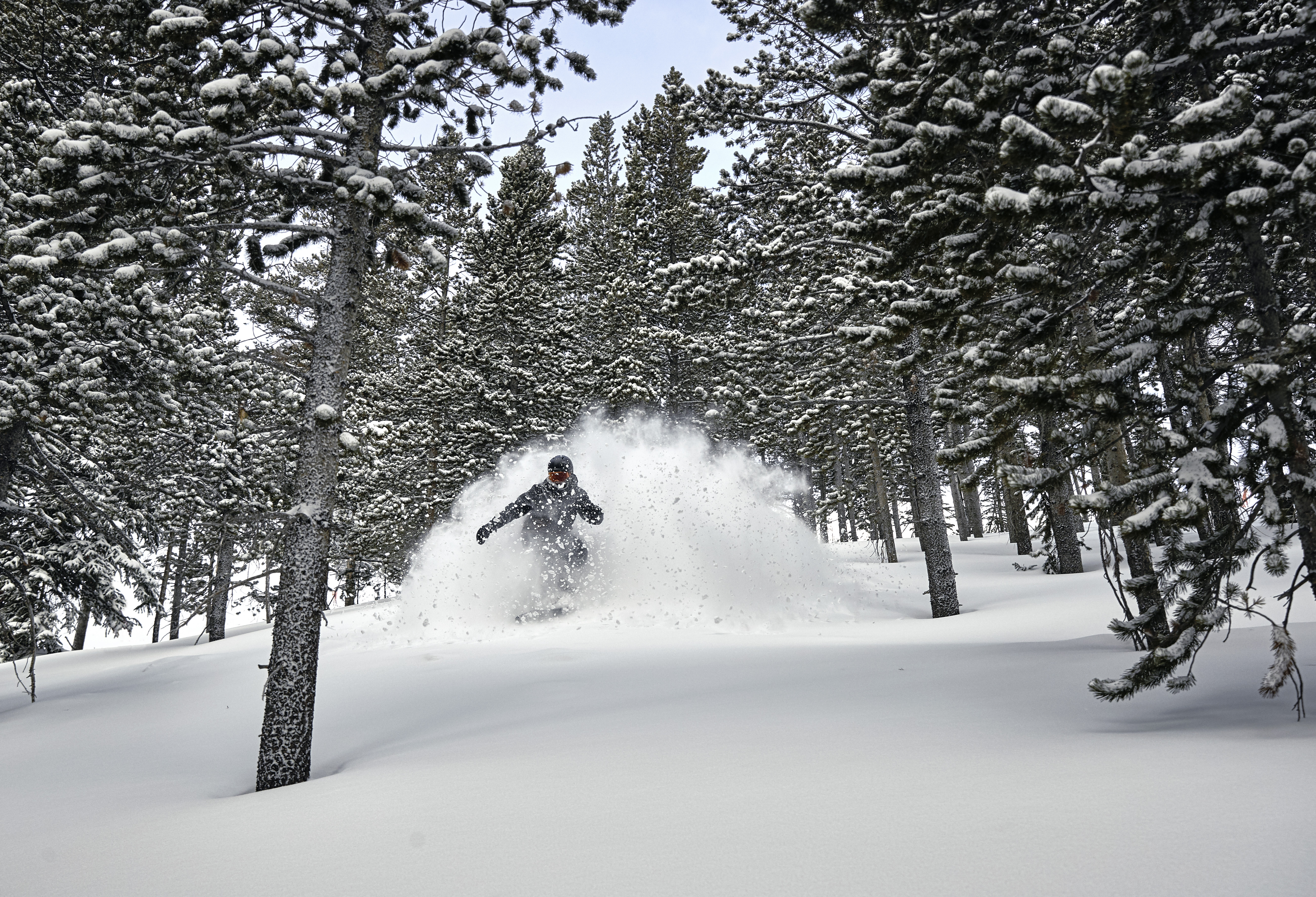 Snow messaging on the mountain in Breckenridge, CO.